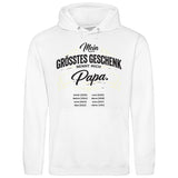 Mein grösstest Geschenk nennt mich Papa - personalisierbarer Hoodie 2025 (Unisex)